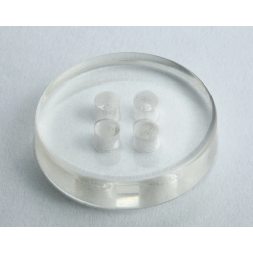 Botones de resina transparente con textura